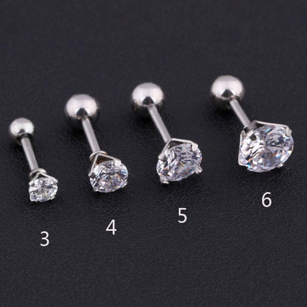 Boucles d'Oreilles Clous d'Oreilles Cristal Zircon