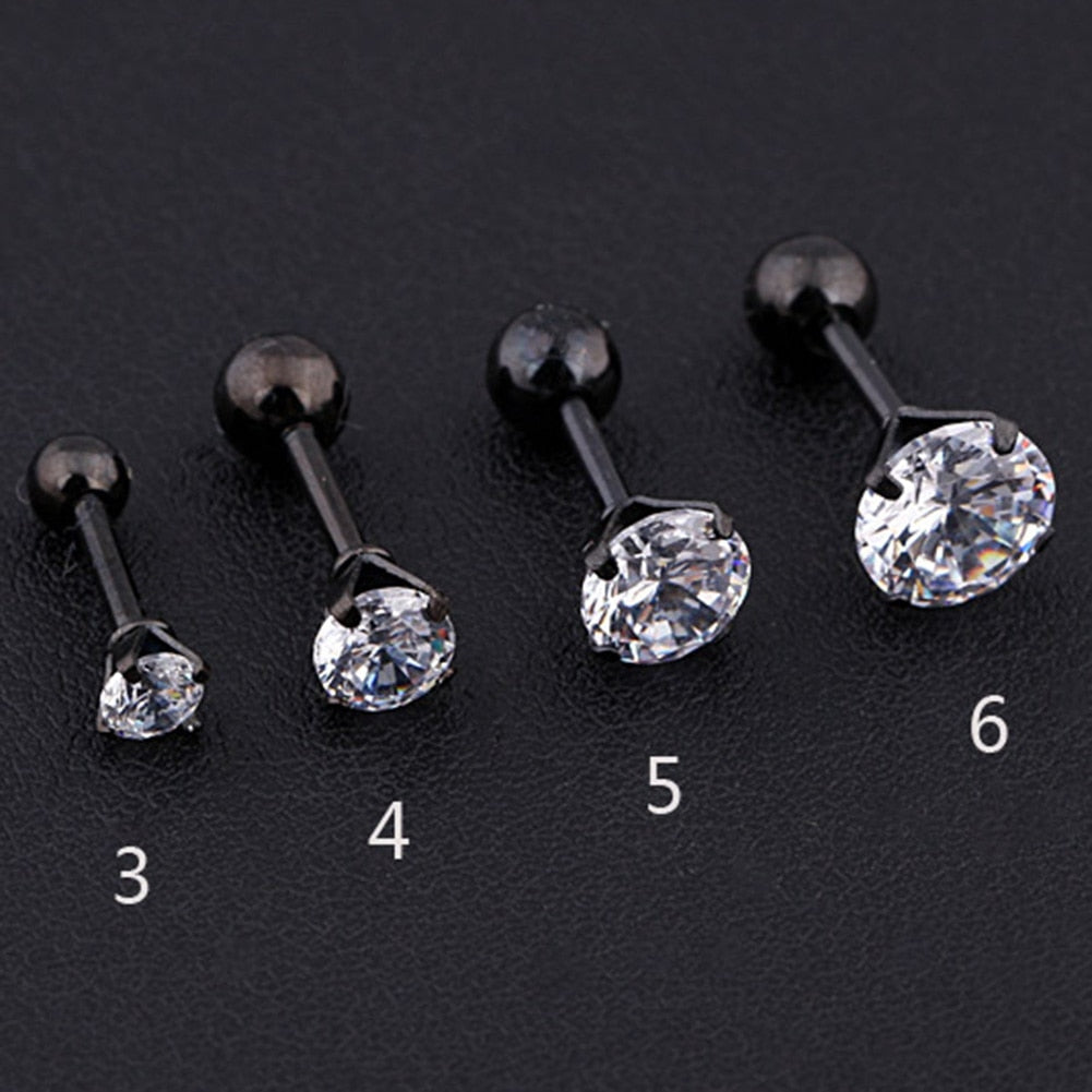 Boucles d'Oreilles Clous d'Oreilles Cristal Zircon