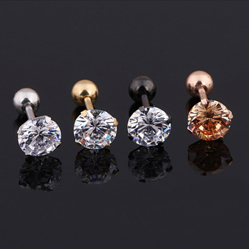 Boucles d'Oreilles Clous d'Oreilles Cristal Zircon